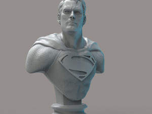 Superman Bust 3D Baskı Modeli