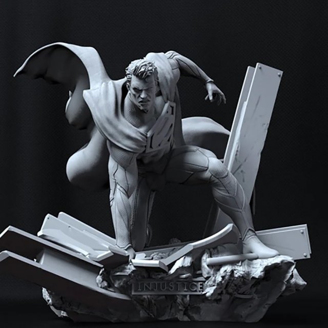 Superman 3D 프린트 모델 .c4d .max .obj .3ds .fbx .stl .blend