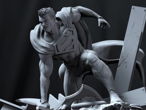 Superman 3D 프린트 모델