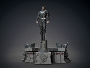 Black Superman 3D Print Model