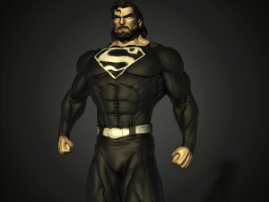 Black Superman 3D Print Model