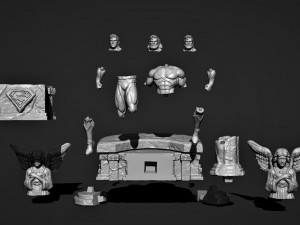 Black Superman 3D Print Model