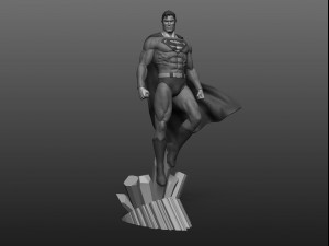 Superman Fan Art Statue 3D 打印模型