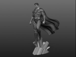 Superman Fan Art Statue 3D 打印模型