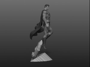 Superman Fan Art Statue 3D 打印模型