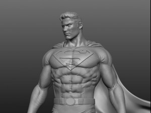 Superman Fan Art Statue 3D 打印模型