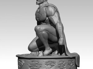 Superman Kneeling 3D-Druckmodell
