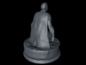 Superman Kneeling 3D-Druckmodell