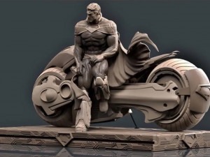 Superman on Moto 3D प्रिंट मॉडल