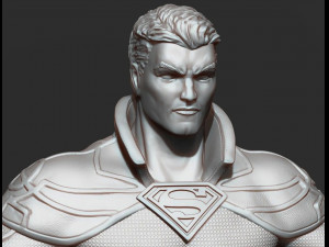 Superman on Moto 3D Print Model
