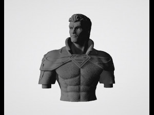 Superman on Moto 3D Print Model