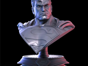 SuperMan Bust 3Dプリントモデル