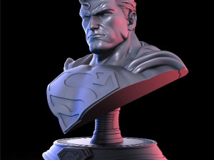 SuperMan Bust 3D Print Model