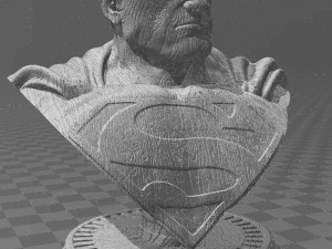 SuperMan Bust 3D Print Model