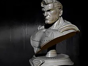SuperMan Bust 3D Print Model