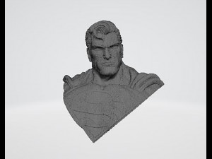 SuperMan Bust 3D Print Model