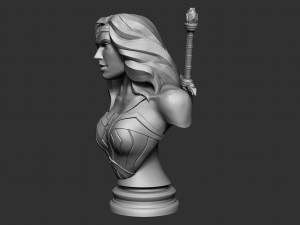 Wonder Woman Bust 3D 프린트 모델