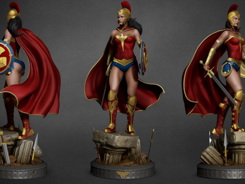 Wonder Woman 3D Print Model