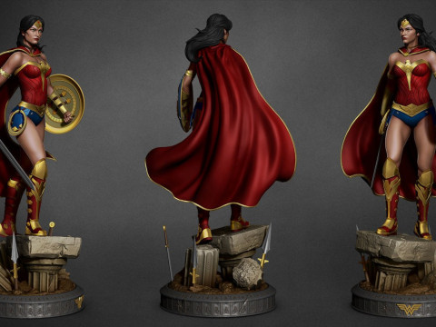 Wonder Woman Modèles 3D en vedette