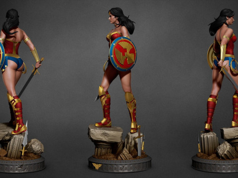 Wonder Woman Modèles 3D en vedette