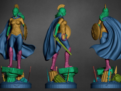 Wonder Woman Modèles 3D en vedette