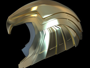Wonder Woman Golden Eagle Helmet 3D Baskı Modeli