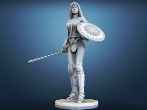 Wonder Woman 3D Print Model
