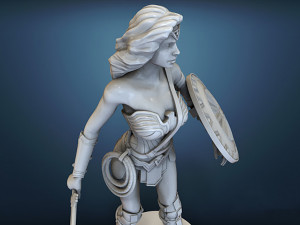 Wonder Woman 3D 打印模型