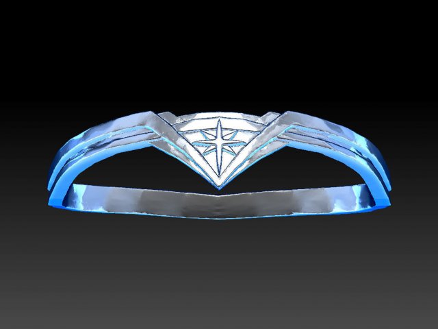 Wonder Woman Tiara Gal Gadot 3D प्रिंट मॉडल .c4d .max .obj .3ds .fbx .stl .blend