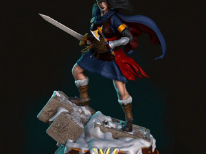 Wonder Woman Viking 3D Print Model