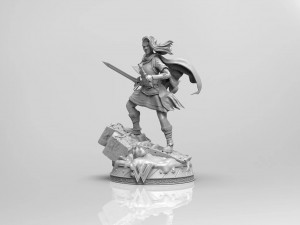 Wonder Woman Viking 3D Принт Модель