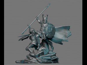 Wonder Woman and Batman Spartman Modelo de impresión 3D