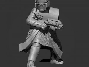 Dark Warrior Blaster 3D Print Model