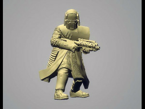 Dark Warrior Blaster 3D Print Model