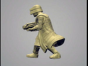 Dark Warrior Blaster 3D Print Model