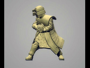 Dark Warrior Blaster 3D Print Model