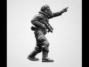 Insurgent Field Commander Modello di stampa 3D