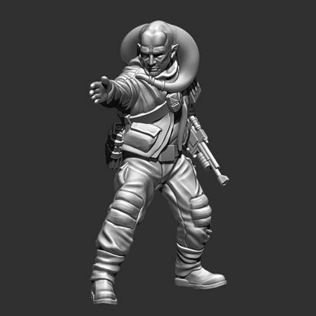 Insurgent Squad Leader Modèles 3D en vedette .c4d .max .obj .3ds .fbx .stl .blend 