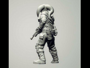 Insurgent Squad Leader Modèles 3D en vedette