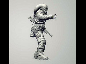 Insurgent Squad Leader Modèles 3D en vedette
