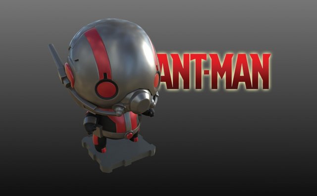Ant Man Chibi Model do druku 3D .c4d .max .obj .3ds .fbx .stl .blend 