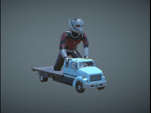 Ant Man on Truck 3D Print Model