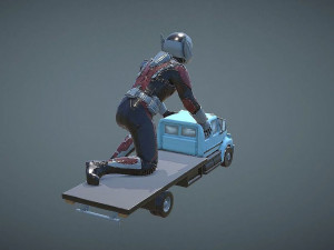 Ant Man on Truck 3D Print Model