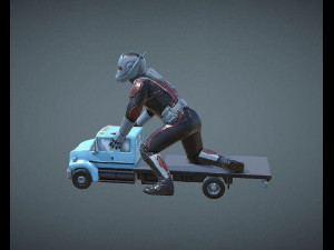 Ant Man on Truck 3D Print Model