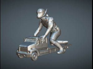Ant Man on Truck 3D Print Model