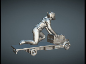 Ant Man on Truck 3D Print Model