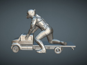 Ant Man on Truck 3D Print Model