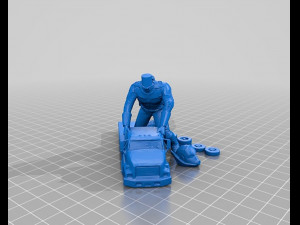 Ant Man on Truck 3D Print Model