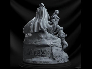 Avengers Diorama Modelo de Impressão 3D