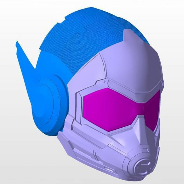 Wasp Female Helmet Modelo de impresión 3D .c4d .max .obj .3ds .fbx .stl .blend